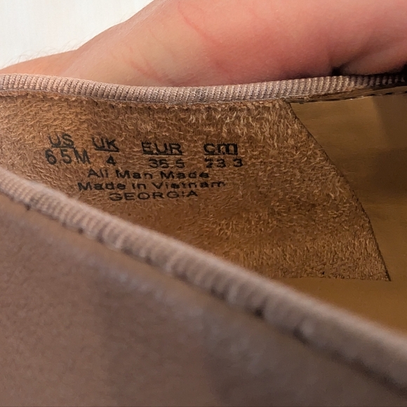 NATURALIZER Georgia Women's Elegant Blush Faux Leather Heeled Loafers Size 6.5 - Picture 6 of 11